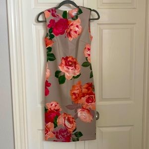Pink floral dress